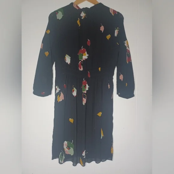 Madewell Black Dress with Colorful Floral Design - Picture 12 of 12